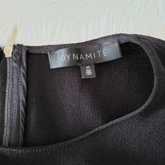 Dynamite Black Sleeveless A-Line Midi Dress,  Size Medium (28) - Picture 4 of 5